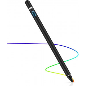 Stylus Pen for Touch Screens, Digital Pen Active Pencil Fine Point Compatible with iPhone iPad and Other Tablets (Black)
