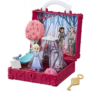 Disney Frozen Pop Adventures Enchanted Forest Set Pop-Up Playset with Handle, Including Elsa Doll, Toy Inspired 2 Movie