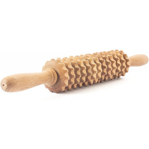 Tuuli Accessories Anti Cellulite Massage Roller Tool Massager Maderotherapy Wooden 15.7 inches