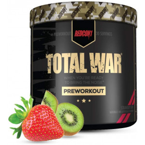 Redcon1 - Total War Preworkout Powder - Strawberry Kiwi - 30 Servings - Insane Energy, Laserlike Focus, Insane Endurance