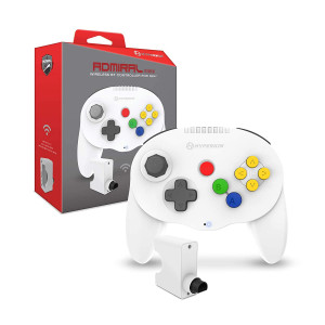 Hyperkin "Admiral" Premium BT Controller for N64 (White) - Nintendo 64