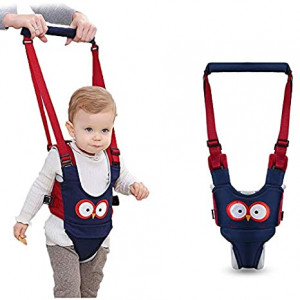 Baby Walking Harness - Handheld Kids Walker Helper - Toddler Infant Walker Harness Assistant Belt - Help Baby Walk - Child Learning Walk Support Assist Trainer Tool - for 7-24 Month Old (Blue)