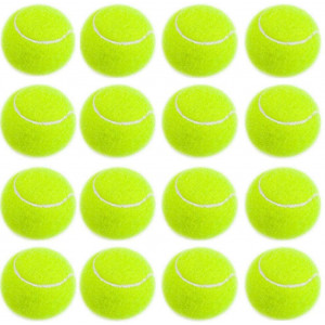 unhg 16 Pack Dog Tennis Balls for Pet Playing Fetching, Pet Safe Dog Toys for Exercise and Training - 2.5 inches Dog's Favorite Color, Easy to Locate
