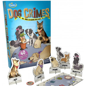 ThinkFun Dog Crimes Logic Game and Brainteaser for Boys and Girls Age 8 and Up - A Smart Game with a Fun Theme and Hilarious Artwork