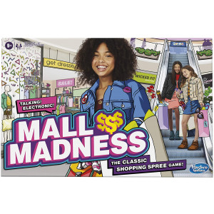 Mall Madness Game, Talking Electronic Shopping Spree Board Game for Kids Ages 9 and Up, for 2 to 4 Players