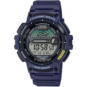 Casio Men's Fishing Timer Quartz Watch with Resin Strap, Blue, 24.1 (Model: WS-1200H-2AVCF)