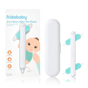 3-in-1 Nose, Nail + Ear Picker by Frida Baby The Makers of NoseFrida The SnotSucker, Safely Clean Baby's Boogers, Ear Wax and More