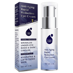 Anti-Aging Rapid Reduction Eye Cream, Visibly and Instantly Reduces Wrinkles, Under-Eye Bags, Dark Circles in 120 Seconds, Hydrates and Lifts Skin, 10ml