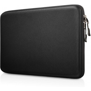 FINPAC 13-inch Hard Shell Laptop Sleeve Case for 13.3" MacBook Pro/Air, Surface Laptop 3/2, Dell Inspiron 13/XPS 13, Shockproof and Water-Resistant Notebook Carrying Case Cover Protective Bag, Black