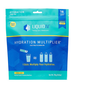 Liquid I.V. Hydration Multiplier Electrolyte Powder Supplement Drink Mix Lemon Lime