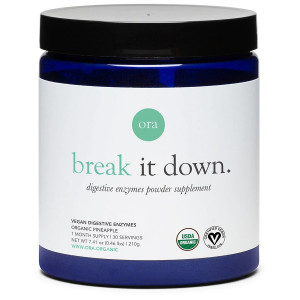 Ora Organic Break It Down - Digestive Enzymes Powder - Pineapple