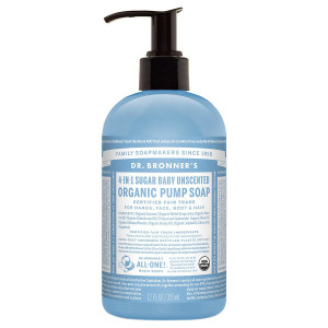 Dr. Bronner's 4-IN-1 Sugar Organic Pump Soap Unscented