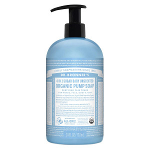 Dr. Bronner's 4-IN-1 Sugar Baby Organic Pump Soap Unscented