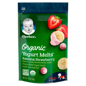 Gerber Organic Yogurt Melts Strawberry Banana