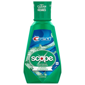 Crest Plus Scope Classic Mouthwash Original Formula Mint