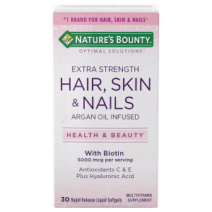 Nature's Bounty Optimal Solutions Hair Skin Nails Softgels