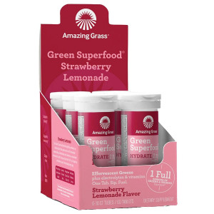 Amazing Grass Effervescent Hydration Tablets Strawberry Lemonade