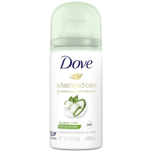 Dove Travel Sized Dry Spray Antiperspirant Deodorant Cool Essentials Cool Essentials