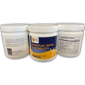 Synerplex Revive Electrolyte Powder is the best and most complete electrolyte formula available. Helps hydrate, reduce cramping and detoxify.