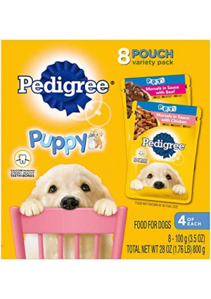 Pedigree Choice Cuts Puppy Wet Food Pouches, 3.5 oz.