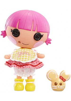 Lalaloopsy Littles Doll- Sprinkle Spice Cookie & Pet Cookie Mouse, 7" Baker Doll with Pink/Yellow Outfit & Accessories, Reusable House Playset- Gifts for Kids, Toys for Girls Ages 3 4 5+ to 103