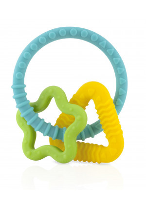 Nuby Chewy Charms Silicone Teether,