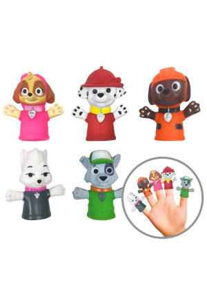 Nickelodeon PAW Patrol Bath Finger Puppets, Marshall & Friends