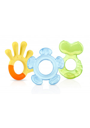 Nuby 3 Stage Teether Set with Three Teethers & One Case