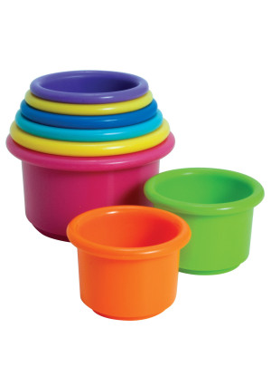 The First Years Stack & Count Cups, Toddler Stacking Cup Toys, 8 Pieces