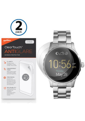 BoxWave [ClearTouch Anti-Glare (2-Pack)] Anti-Fingerprint Matte Film Skin for Fossil Q Marshal, Wander