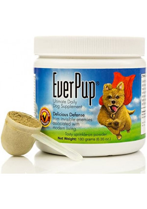 EverPup Ultimate Daily Dog Supplement with Glucosamine, Prebiotics, Probiotics, Apoptogens, Vitamins and Minerals for Healthy Joints, Immunity, Digestion, Skin Health