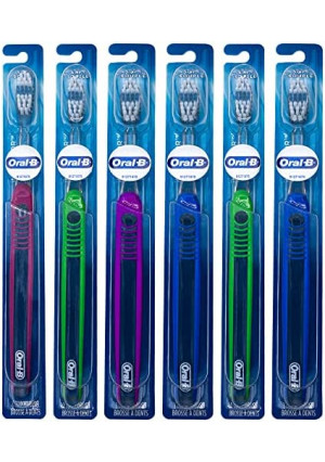 Oral-B Indicator Toothbrush Flat Trim, 35 Soft - Pack of 6