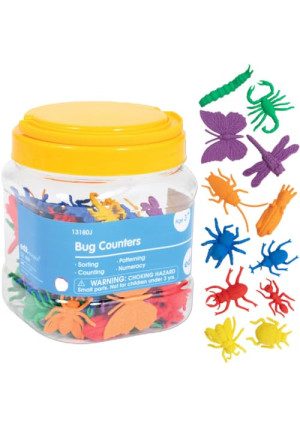 edxeducation Bug Counters - Set of 72 - Early Math Manipulatives - Learn Counting, Colors, Sorting and Sequencing - Home Learning