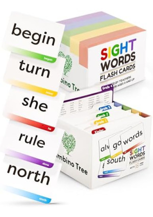 Sight Words Flash Cards Kindergarten 1st - 4th Grade Education - 600 Words from Dolch's and Fry's Sight Word List on Thick Durable Large Flash Cards with Sorting Corner and 18 Learning Mini Games