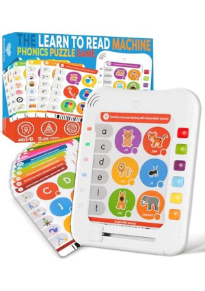 Phonics Learning Pad - Electronic Phonics Reading Game for Kids Ages 5-11 - Learn to Read in 720 Phonic and Letter Sound Questions - Vowels, Consonant Blends, Digraphs, Diphthongs