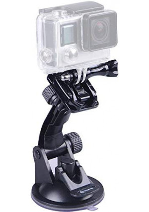 Smatree Suction Cup Mount Compatible for GoPro MAX / GoPro Hero 9/8/7/6/5/4/3+/3/Session/GOPRO HERO 2018/DJI OSMO Action Camera