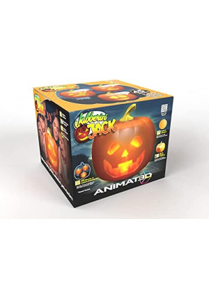 Mindscope Jabberin Jack Talking Animated Pumpkin with Built in Projector & Speaker Plug'n Play