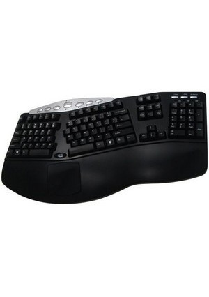 105KEY USB TRU-FORM MEDIA ERGO KEYBOARD BLACK HOT KEYS