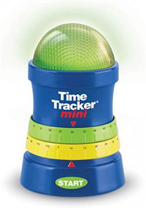 Learning Resources Time Tracker Mini Visual Timer, Classroom Timer, Hand Washing Timer, Auditory and Visual Cue, Ages 3+