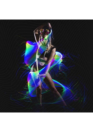 GloFX Space Whip Remix [PROGRAMMABLE LED Fiber Optic Whip] 6 Ft 360° Swivel - Super Bright Light Up Rave Toy | EDM Pixel Flow Lace Dance Festival