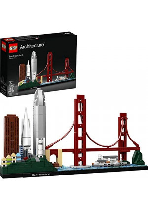 LEGO Architecture Skyline Collection 21043 San Francisco Building Kit Includes Alcatraz Model, Golden Gate Bridge and Other San Francisco Architectural Landmarks (565 Pieces)