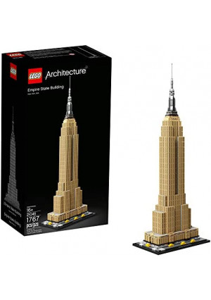 LEGO Architecture Empire State Building 21046 New York City Skyline Architecture Model Kit for Adults and Kids, Build It Yourself Model Skyscraper (1767 Pieces)