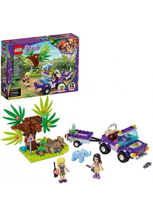 LEGO Friends Baby Elephant Jungle Rescue 41421 Adventure Building Kit; Animal Rescue Playset That Comes with a Toy Truck and Trailer, Plus Friends Emma and Stephanie (203 Pieces)