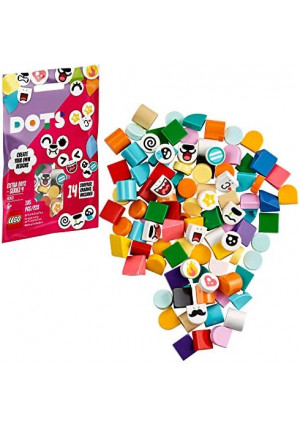 LEGO DOTS Extra DOTS – Series 4 41931 DIY Craft and Collectible Decorations Kit; Creative Fun with Tiles; Perfect for Adding to a Child’s Bracelet Kit or Room Decor, New 2021 (105 Pieces)