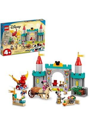 LEGO Disney Mickey and Friends Castle Defenders 10780 Buildable Toy with Minnie, Daisy and Donald Duck Plus Dragon & Horse Toys for Kids 4 Plus Years Old