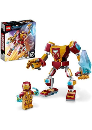 LEGO Marvel Iron Man Mech Armor 76203 Building Kit; Collectible Mech and Minifigure for Iron Man Fans Aged 7+ (130 Pieces)