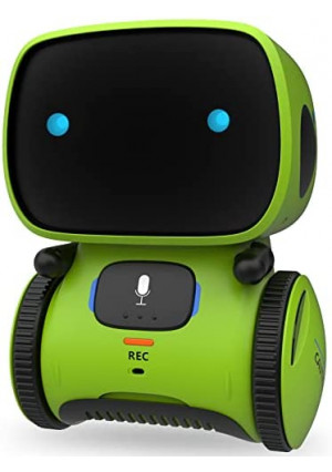 GILOBABY Kids Robot Toy, Interactive Smart Talking Robot with Voice Controlled Touch Sensor Speech Recognition, Singing, Dancing, Repeating, Recording, Birthday Gifts for Children Boys Girls Age 4-7