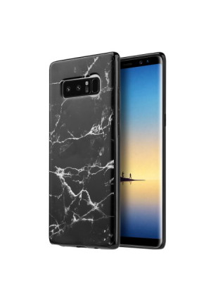 Classic Black Marble Design TPU Case For Samsung Galaxy Note 8 Phone