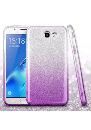 Purple Glitter Dazzle Case For Samsung Galaxy Halo / Galaxy J7v Phone