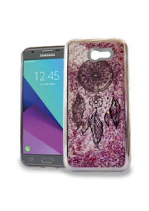 Dreamcatcher Pink Motion Glitter Chrome Case For Samsung Galaxy J7 Perx / J7 Prime / Halo / Sky Pro / J7 (2017) Phone